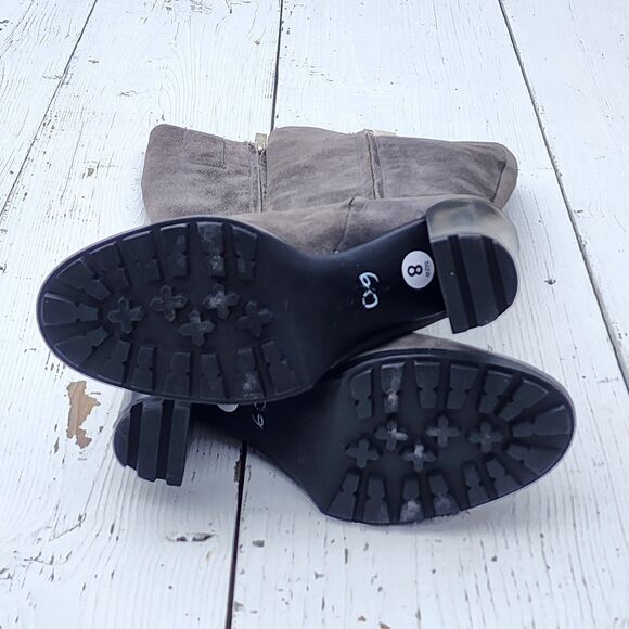 Kenneth Cole Women's Grey Suede Leather Knee High Justin 2.0 Boots US 8 EU 38.5 - Picture 10 of 11